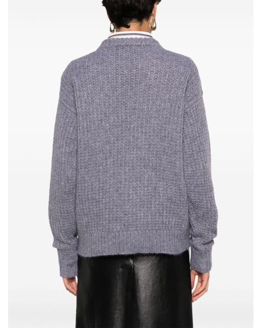 Gucci Gray Ribbed-knit Cashmere Jumper