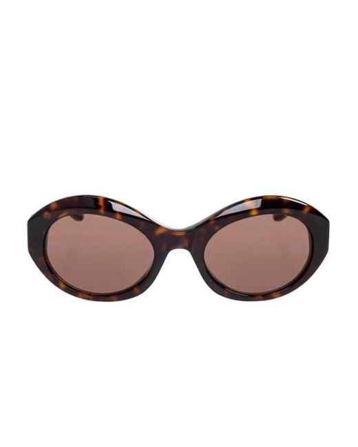 Gafas de sol con montura oval Balenciaga de color Brown