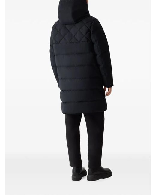Mackage Blue Werner-Z Quilted Hooded Coat for men