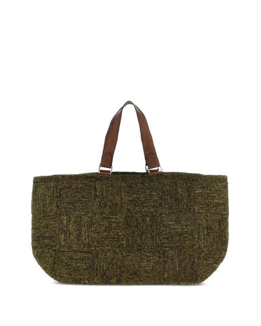 IBELIV Brown Miray Tote Bag Aus Raffiabast