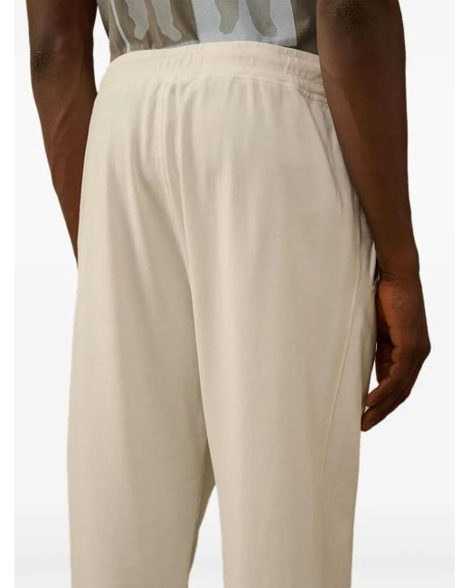 C P Company Natural Zip-Pocket Drawstring Sweatpants for men