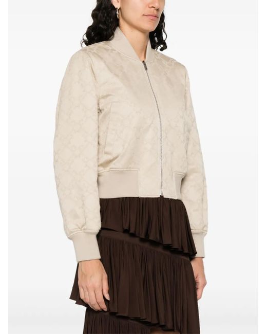 Givenchy White Monogram Bomber Jacket