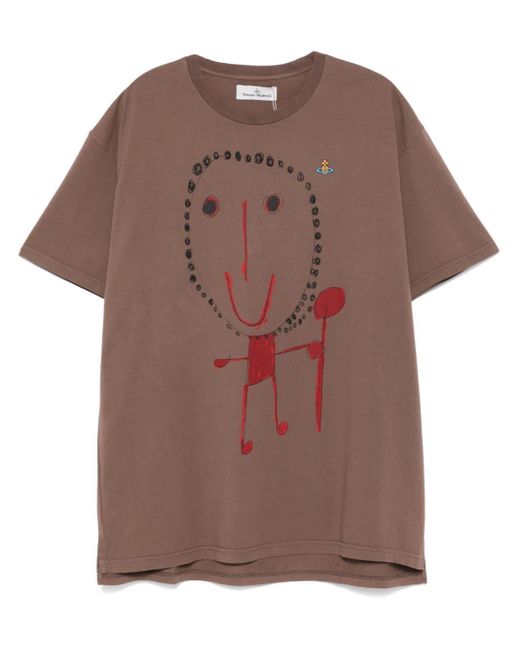 Vivienne Westwood Brown X Revere The Residence Beth-Print T-Shirt
