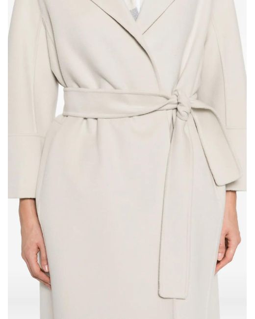 Max Mara Trenchcoat Met Ceintuur in het White