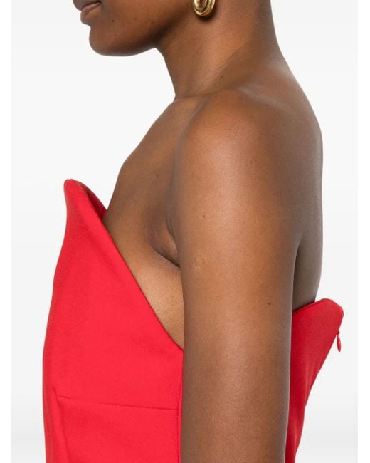 Solace London Citra フィッシュテール マキシドレス Red