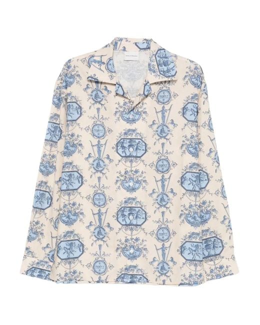 メンズ Drole de Monsieur Patineur シャツ Blue