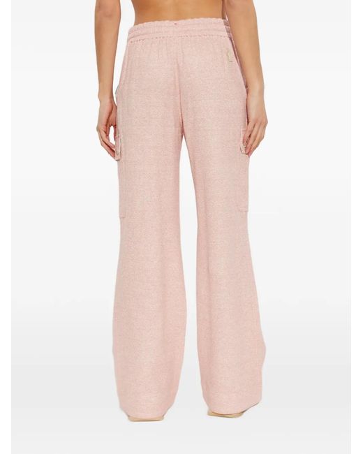 Moncler Pink Drawstring Cargo Trousers