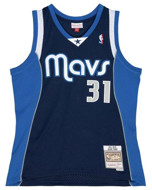 メンズ Mitchell & Ness "nba Dallas Mavericks Jason Terry 2011" Swingman トップ Blue