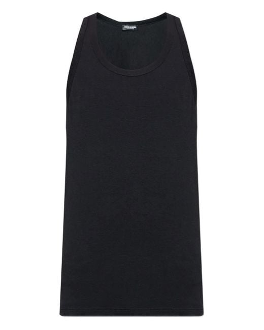 DSquared² Black Icon Logo-Print Tank for men