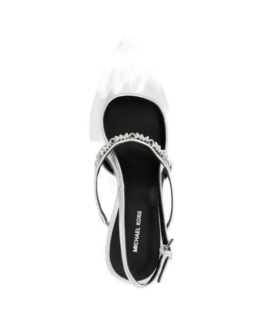 Michael Kors White 95Mm Dina Flex Pumps