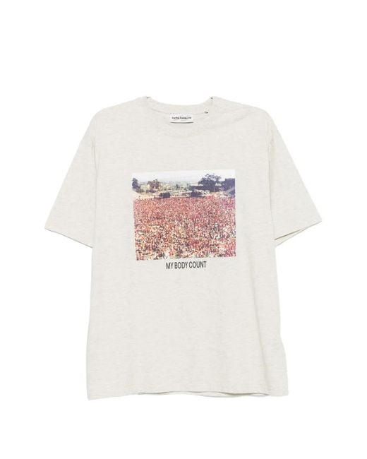 Carne Bollente White Graphic-Print T-Shirt for men
