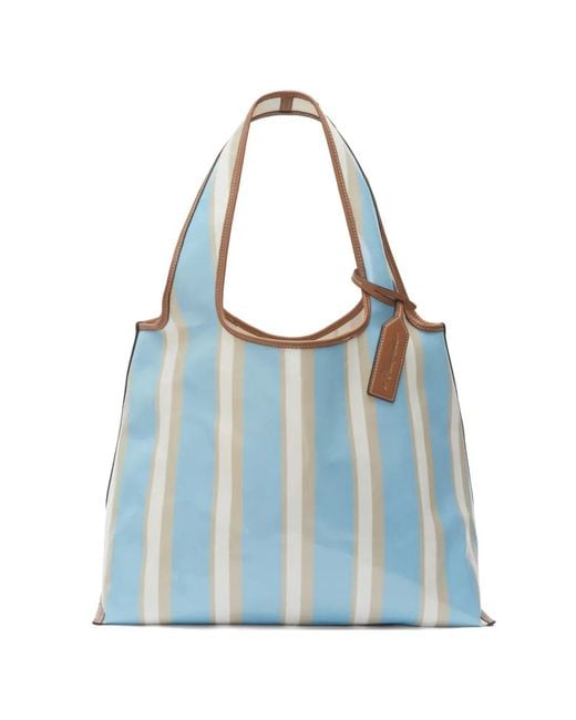 3.1 Phillip Lim Blue Striped Tote Bag