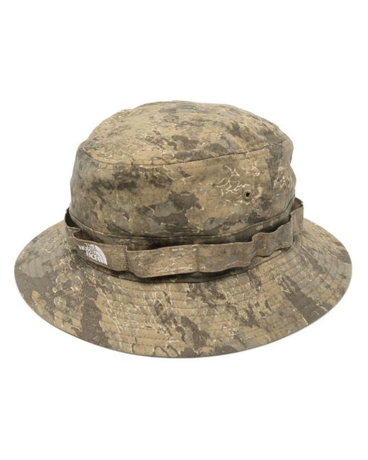 The North Face Green Camouflage-print Bucket Hat for men