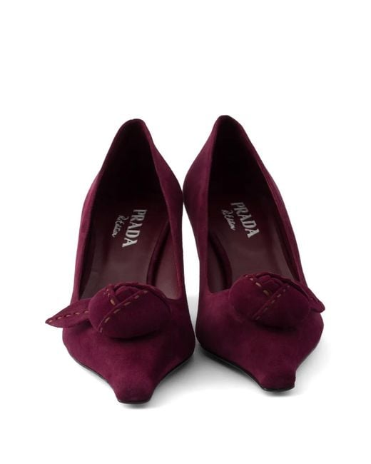 Prada Purple Suede Pumps