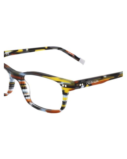 Calvin Klein White Rectangle-Frame Glasses