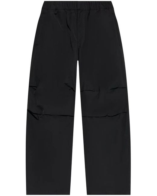 44 Label Group Blue Id Drawstring Straight-Leg Trousers