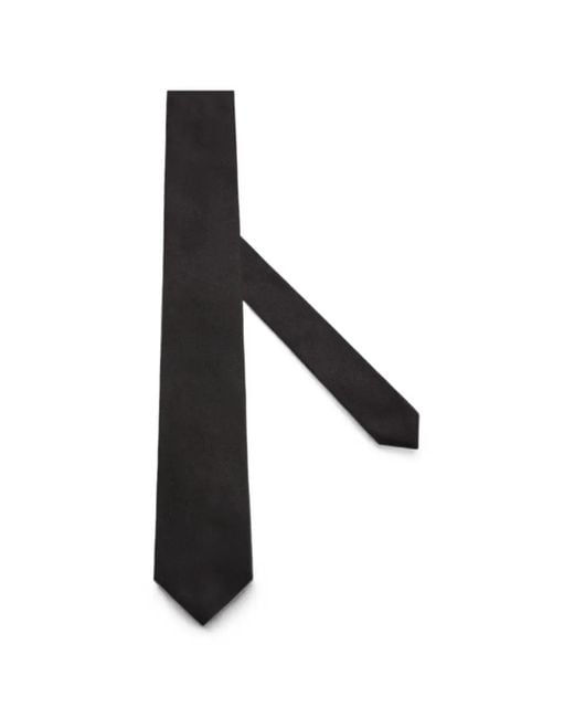 Boggi Black Cravate En Soie for men