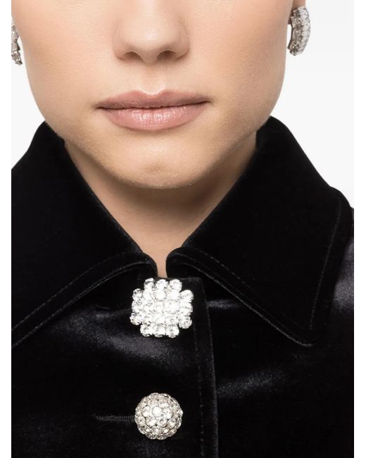 Nissa Black Jewel-Buttons Jacket