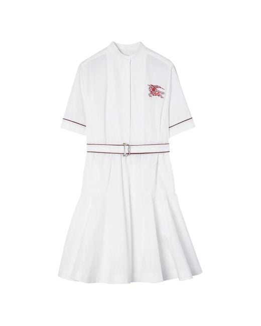 Burberry White Heart Knight Cotton Dress