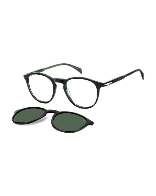 David Beckham Green Round Frame Glasses
