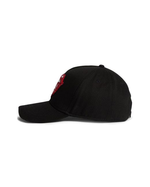 Cappello da baseball con decorazione di DSquared² in Black da Uomo