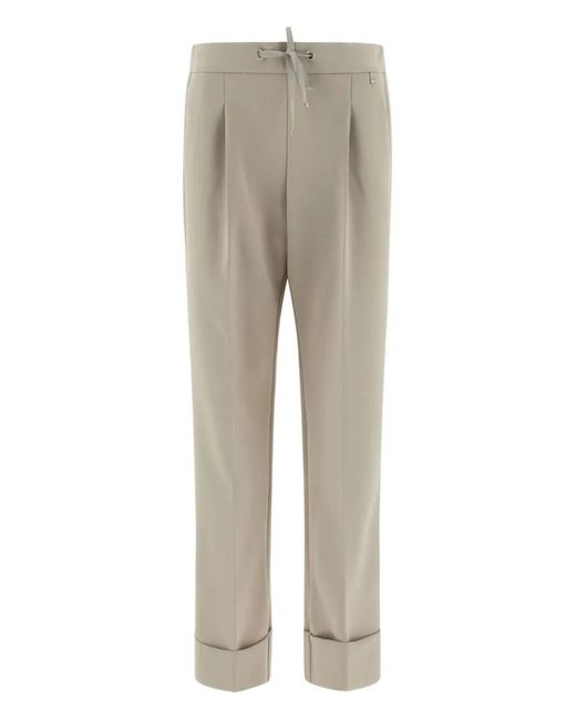 Herno Gray Drawstring Trousers