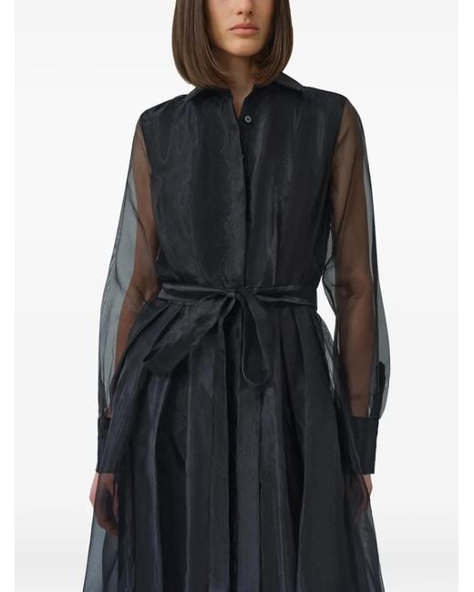 Jonathan Simkhai Black Montgomery Organza Maxi Dress