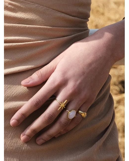 Ottoman Hands Yellow Lucia Rose Quartz Ring