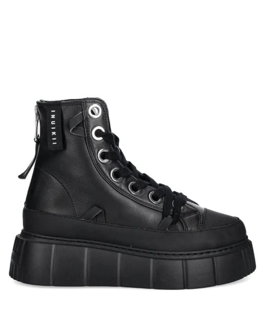 Inuikii Black Matilda Leather Sneakers