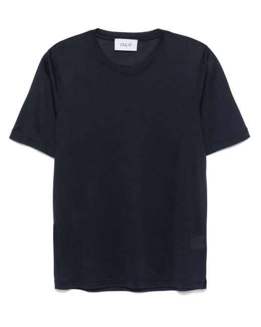 D4.0 T-Shirt aus Seide in Blue für Herren