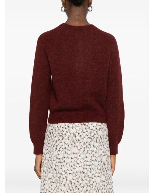 Cárdigan de manga larga Doen de color Red