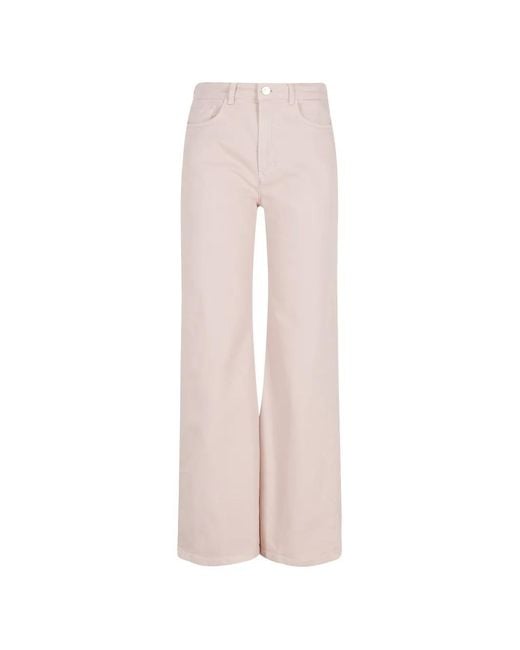 Seventy Flared Broek in het Pink