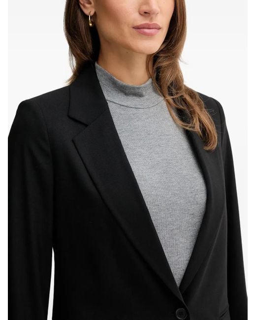 Benetton Black Buttoned Pocket Blazer