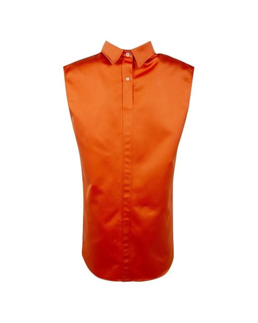 Blusa Con Cuello N°21 de color Orange