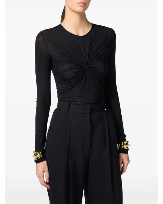 Elisabetta Franchi ロングスリーブ トップ Black