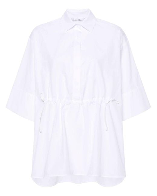 Camisa March con cordones Max Mara de color White