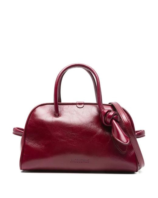 Jacquemus Tas Met Geknoopt Detail En Handgreep in het Purple
