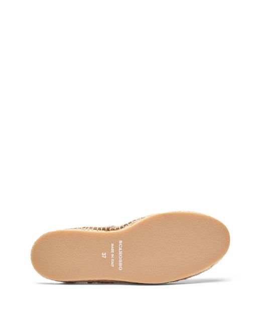 Scarosso Natural Pina Knot-Detail Suede Espadrilles