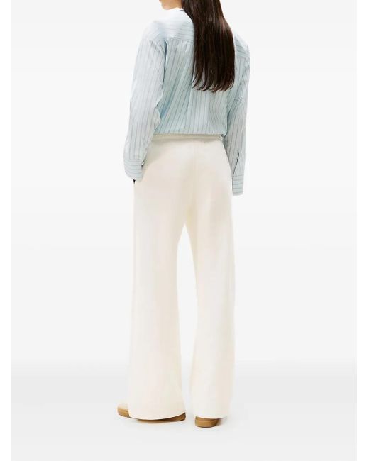Tommy Hilfiger White Logo-Embroidered Track Pants