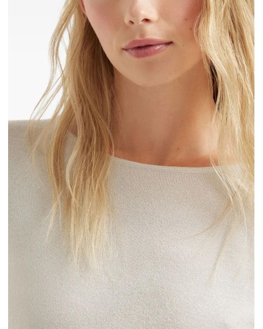 Brunello Cucinelli Multicolor Long-Sleeve Knitted Top