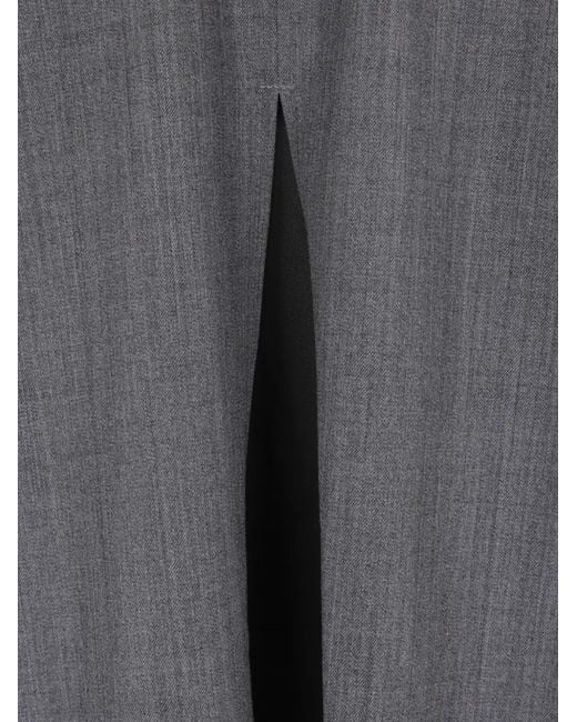Undercover Gray Deconstructed Double-Breasted Blazer