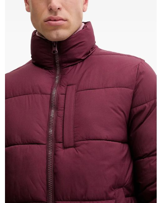 Benetton Gewatteerd Jack Met Rits in het Red voor heren