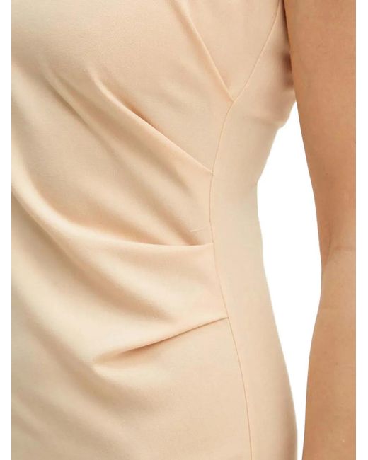Patrizia Pepe Natural Padded Sleeveless Mini Dress