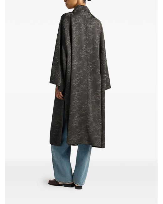 Momoní Gray Jacquard Coat