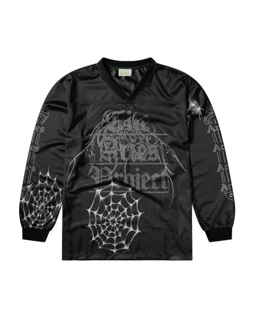 Aries Black Spider-Web Graphic T-Shirt