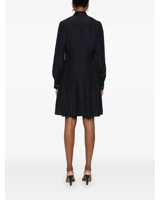 Lanvin Gedrapeerde Mini-Jurk in het Blue