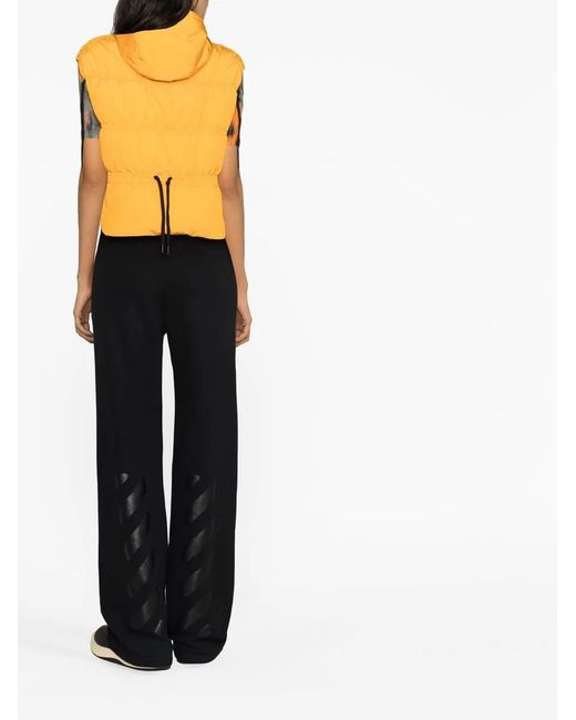 Herno Yellow Feather-Down Hooded Gilet
