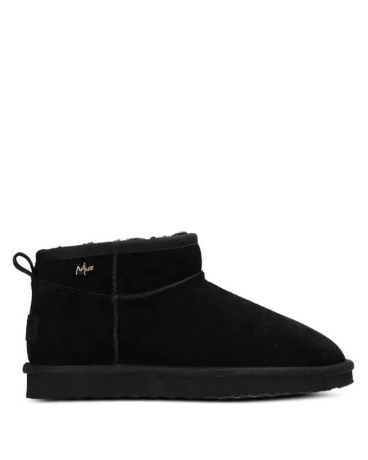 Mexx Black Kimo Olympia Pull-Tab Ankle Boots