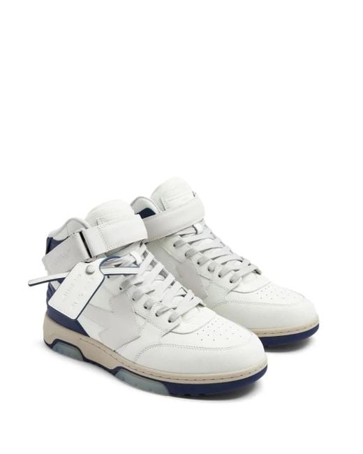 Off-White c/o Virgil Abloh White Logo-Patch Lace-Up Sneakers for men
