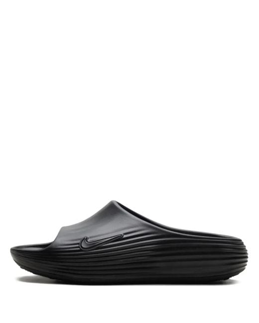 Nike Black Reactx Rejuven8 "Triple" Slides for men